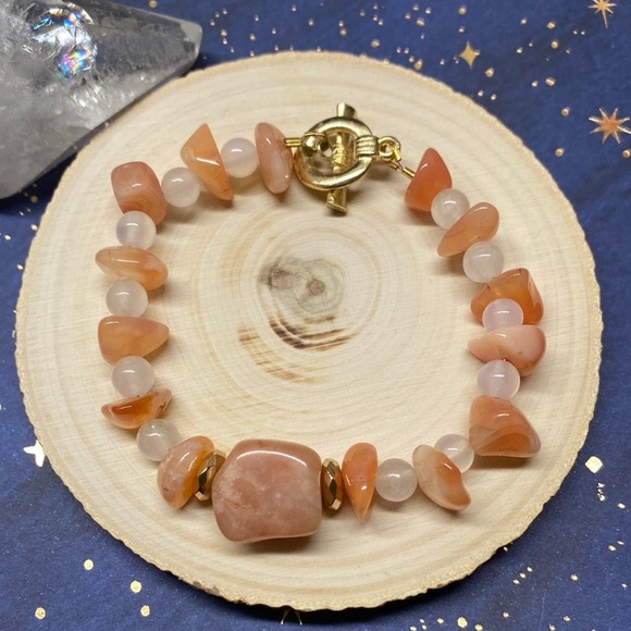 Peach Quartz Bracelet - Picture 1 of 3